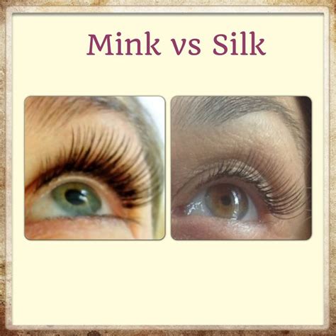 mink eyelash extensions vs silk